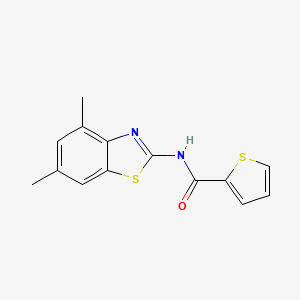 N-(4,6-dimethyl-1,3-benzothiazol-2-yl)thiophene-2-carboxamide