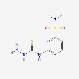 3-Amino-1-[5-(dimethylsulfamoyl)-2-methylphenyl]thiourea