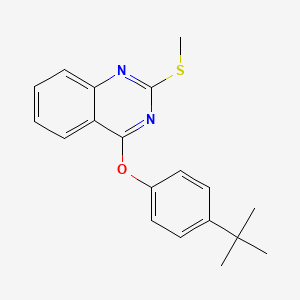 4-(Tert-butyl)phenyl 2-(methylsulfanyl)-4-quinazolinyl ether