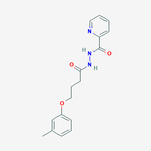 N'-[4-(3-methylphenoxy)butanoyl]pyridine-2-carbohydrazide