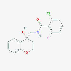 2-chloro-6-fluoro-N-((4-hydroxychroman-4-yl)methyl)benzamide