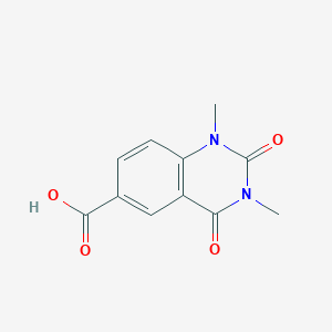 molecular formula C11H10N2O4 B2605375 1,3-Dimethyl-2,4-dioxo-1,2,3,4-tetrahydroquinazoline-6-carboxylic acid CAS No. 924843-71-0