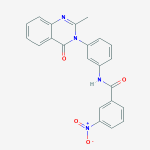 N-[3-(2-methyl-4-oxoquinazolin-3-yl)phenyl]-3-nitrobenzamide