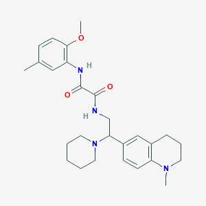 N1-(2-methoxy-5-methylphenyl)-N2-(2-(1-methyl-1,2,3,4-tetrahydroquinolin-6-yl)-2-(piperidin-1-yl)ethyl)oxalamide