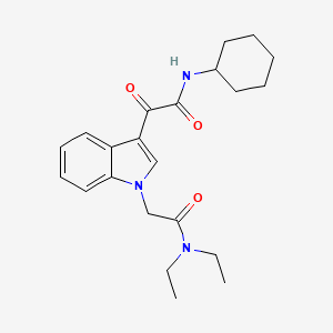 N-cyclohexyl-2-[1-[2-(diethylamino)-2-oxoethyl]indol-3-yl]-2-oxoacetamide
