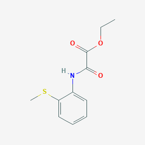 molecular formula C11H13NO3S B2605431 Ethyl 2-((2-(methylthio)phenyl)amino)-2-oxoacetate CAS No. 69066-10-0