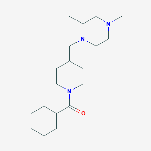 Cyclohexyl(4-((2,4-dimethylpiperazin-1-yl)methyl)piperidin-1-yl)methanone