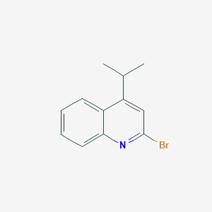 molecular formula C12H12BrN B2605451 2-Bromo-4-propan-2-ylquinoline CAS No. 2169633-62-7