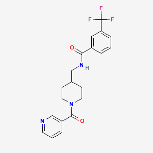 N-((1-nicotinoylpiperidin-4-yl)methyl)-3-(trifluoromethyl)benzamide