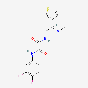 N1-(3,4-difluorophenyl)-N2-(2-(dimethylamino)-2-(thiophen-3-yl)ethyl)oxalamide