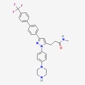 molecular formula C30H30F3N5O B2605459 Ilk-IN-2 