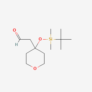 2-{4-[(Tert-butyldimethylsilyl)oxy]oxan-4-yl}acetaldehyde