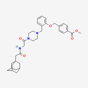 molecular formula C34H43N3O5 B2605485 EBOV-IN-1 CAS No. 1335113-30-8