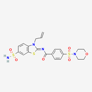 (Z)-N-(3-allyl-6-sulfamoylbenzo[d]thiazol-2(3H)-ylidene)-4-(morpholinosulfonyl)benzamide