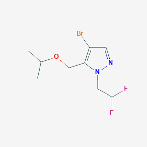 4-bromo-1-(2,2-difluoroethyl)-5-(isopropoxymethyl)-1H-pyrazole