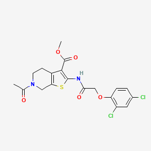 Methyl 6-acetyl-2-(2-(2,4-dichlorophenoxy)acetamido)-4,5,6,7-tetrahydrothieno[2,3-c]pyridine-3-carboxylate