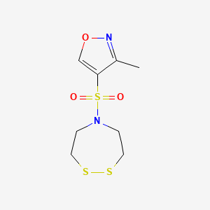 4-(1,2,5-Dithiazepan-5-ylsulfonyl)-3-methyl-1,2-oxazole
