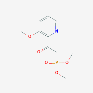 molecular formula C10H14NO5P B2605523 Dimethyl (2-(3-methoxypyridin-2-yl)-2-oxoethyl)phosphonate CAS No. 2193067-05-7