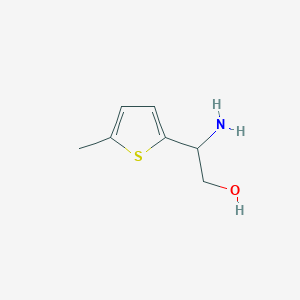 molecular formula C7H11NOS B2605530 2-Amino-2-(5-methylthiophen-2-yl)ethan-1-ol CAS No. 1250736-57-2