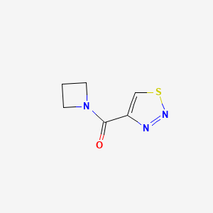 molecular formula C6H7N3OS B2605856 4-(Azetidine-1-carbonyl)-1,2,3-thiadiazole CAS No. 1871956-46-5