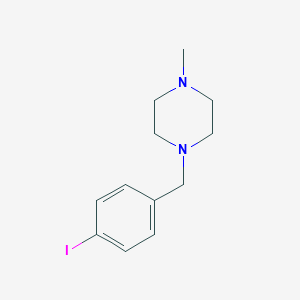molecular formula C12H17IN2 B026059 1-(4-Iodobenzyl)-4-methylpiperazine CAS No. 102294-97-3