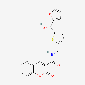 molecular formula C20H15NO5S B2605960 N-((5-(furan-2-yl(hydroxy)methyl)thiophen-2-yl)methyl)-2-oxo-2H-chromene-3-carboxamide CAS No. 1798459-07-0