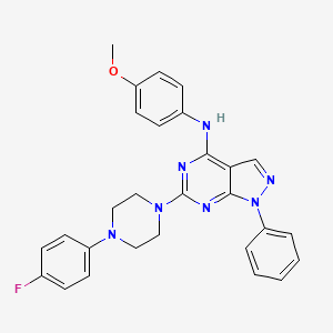 6-[4-(4-fluorophenyl)piperazin-1-yl]-N-(4-methoxyphenyl)-1-phenyl-1H-pyrazolo[3,4-d]pyrimidin-4-amine