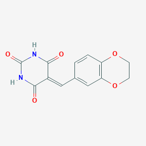 5-(2,3-Dihydro-1,4-benzodioxin-6-ylmethylidene)-1,3-diazinane-2,4,6-trione