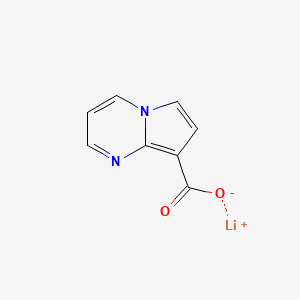 molecular formula C8H5LiN2O2 B2606077 Lithium(1+)ionpyrrolo[1,2-a]pyrimidine-8-carboxylate CAS No. 2243509-37-5