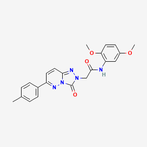 molecular formula C22H21N5O4 B2606137 N-(2,5-dimethoxyphenyl)-2-[6-(4-methylphenyl)-3-oxo-2H,3H-[1,2,4]triazolo[4,3-b]pyridazin-2-yl]acetamide CAS No. 1251589-19-1