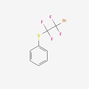 molecular formula C8H5BrF4S B2606152 (2-Bromo-1,1,2,2-tetrafluoroethyl)(phenyl)sulfane CAS No. 83015-33-2