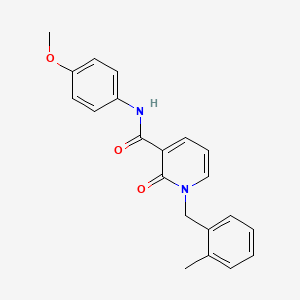 molecular formula C21H20N2O3 B2606172 N-(4-methoxyphenyl)-1-[(2-methylphenyl)methyl]-2-oxo-1,2-dihydropyridine-3-carboxamide CAS No. 946354-74-1