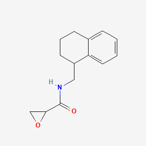molecular formula C14H17NO2 B2606358 N-(1,2,3,4-Tetrahydronaphthalen-1-ylmethyl)oxirane-2-carboxamide CAS No. 2411264-20-3