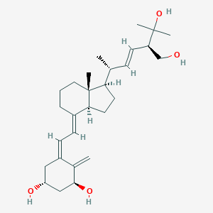 molecular formula C28H44O4 B026064 1alpha,25,28-trihydroxyvitamin D2/1alpha,25,28-trihydroxyergocalciferol CAS No. 104870-37-3