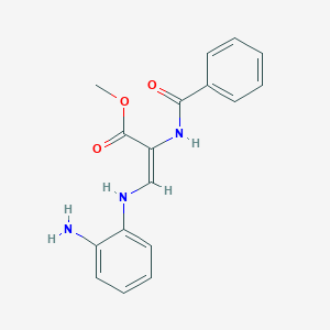 methyl (2E)-3-[(2-aminophenyl)amino]-2-(phenylformamido)prop-2-enoate