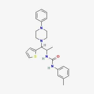 1-(1-(4-Phenylpiperazin-1-yl)-1-(thiophen-2-yl)propan-2-yl)-3-(m-tolyl)urea