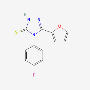 4-(4-fluorophenyl)-5-(furan-2-yl)-4H-1,2,4-triazole-3-thiol