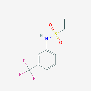 molecular formula C9H10F3NO2S B260645 N-[3-(trifluoromethyl)phenyl]ethanesulfonamide 