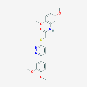 N-(2,5-dimethoxyphenyl)-2-((6-(3,4-dimethoxyphenyl)pyridazin-3-yl)thio)acetamide