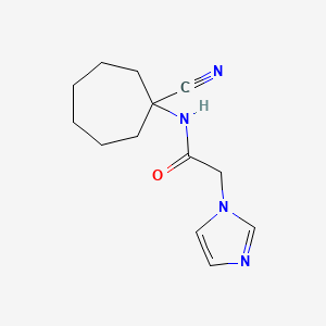 N-(1-cyanocycloheptyl)-2-(1H-imidazol-1-yl)acetamide