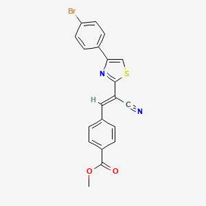 (E)-methyl 4-(2-(4-(4-bromophenyl)thiazol-2-yl)-2-cyanovinyl)benzoate