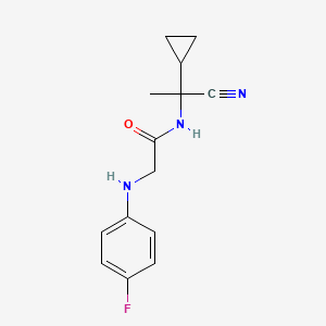 N-(1-Cyano-1-cyclopropylethyl)-2-(4-fluoroanilino)acetamide