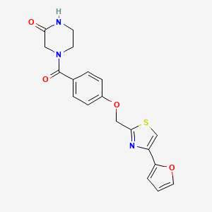 4-(4-((4-(Furan-2-yl)thiazol-2-yl)methoxy)benzoyl)piperazin-2-one
