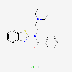 N-(benzo[d]thiazol-2-yl)-N-(2-(diethylamino)ethyl)-4-methylbenzamide hydrochloride