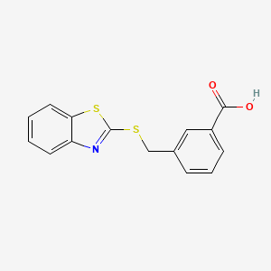 3-[(1,3-Benzothiazol-2-ylsulfanyl)methyl]benzoic acid