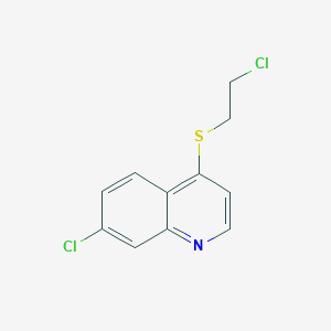 7-Chloro-4-[(2-chloroethyl)sulfanyl]quinoline