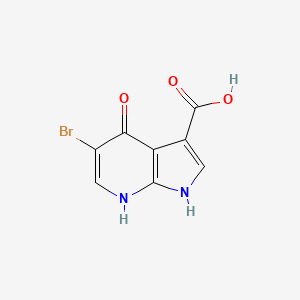 5-Bromo-4-hydroxy-1H-pyrrolo[2,3-b]pyridine-3-carboxylic acid