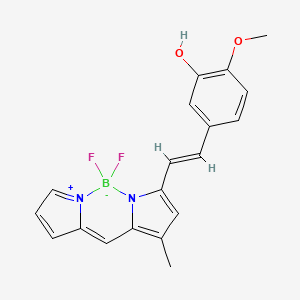 5-[(E)-2-(2,2-Difluoro-6-methyl-3-aza-1-azonia-2-boranuidatricyclo[7.3.0.03,7]dodeca-1(12),4,6,8,10-pentaen-4-yl)ethenyl]-2-methoxyphenol
