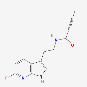 N-[2-(6-Fluoro-1H-pyrrolo[2,3-b]pyridin-3-yl)ethyl]but-2-ynamide