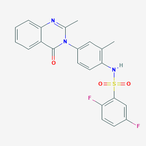 2,5-difluoro-N-(2-methyl-4-(2-methyl-4-oxoquinazolin-3(4H)-yl)phenyl)benzenesulfonamide